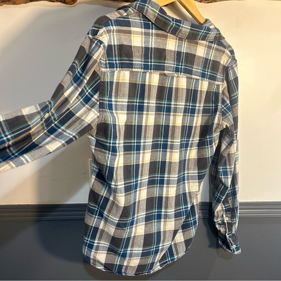 Urban Pipeline Blue Green Cotton Flannel Size S - Picture 10 of 13